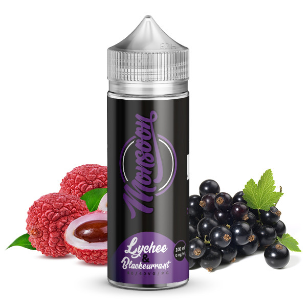 Monsoon Liquid - Lychee & Blackcurrant 100ml