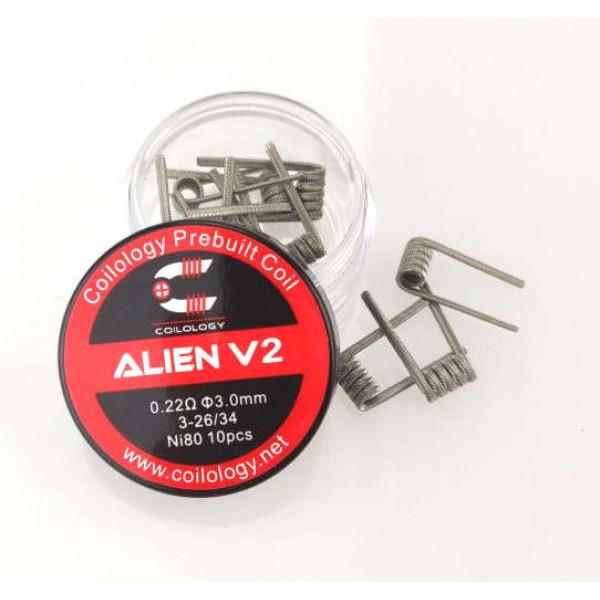 Coilology - Alien V2 Coils aus Ni80 Draht 0,22 Ohm