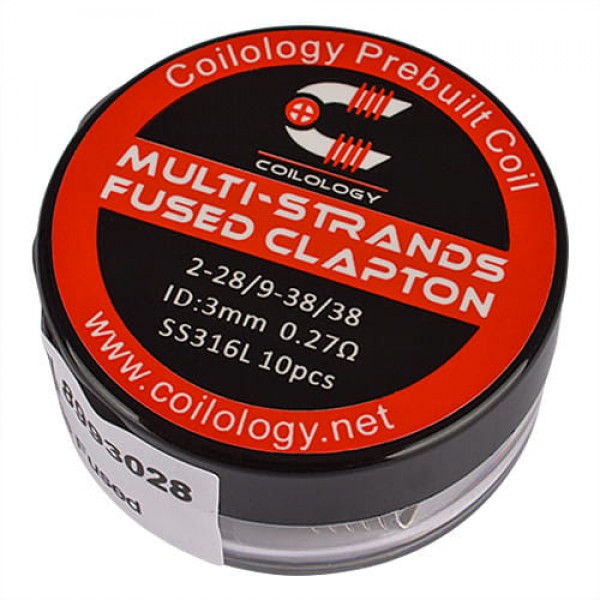 Coilology - Multi-Strands Fused Clapton Coils aus SS316L 0,27 Ohm