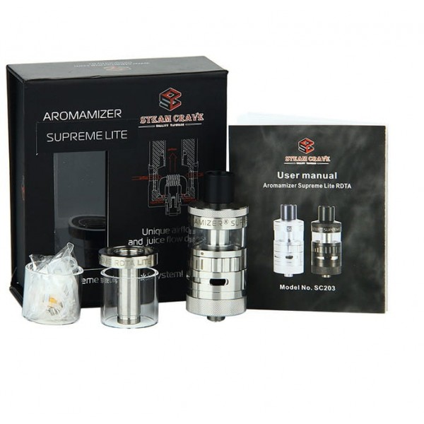 Steam Crave Aromamizer Supreme Lite RDTA, schwarz