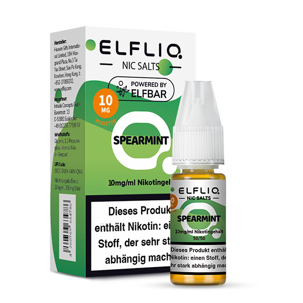 ELFBAR Liquid Spearmint ELFLIQ Nikotinsalz Liquid 10ml