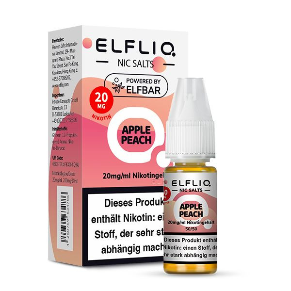 ELFBAR ELFLIQ Apple Peach Nikotinsalz Liquid 10ml