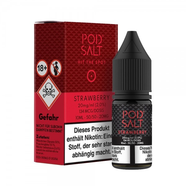 Pod Salt - Strawberry 20mg Nikotinsalz Liquid