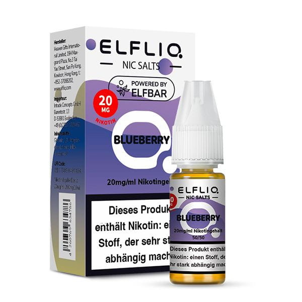 ELFBAR ELFLIQ Blueberry Nikotinsalz Liquid 10ml