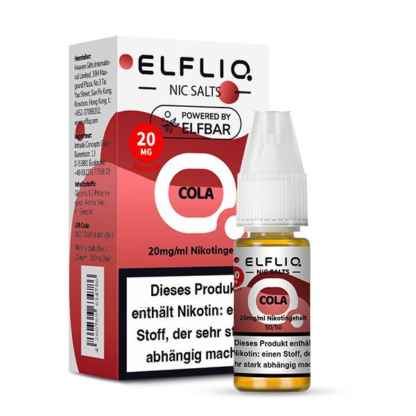 ELFBAR Liquid Cola ELFLIQ Nikotinsalz Liquid 10ml