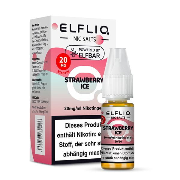 ELFBAR Liquid Strawberry Ice ELFLIQ Nikotinsalz Liquid 10ml