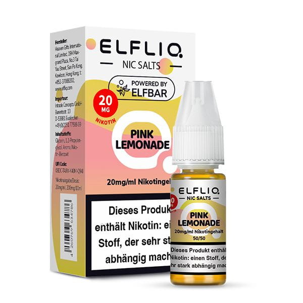 ELFBAR Liquid Pink Lemonade ELFLIQ Nikotinsalz Liquid 10ml