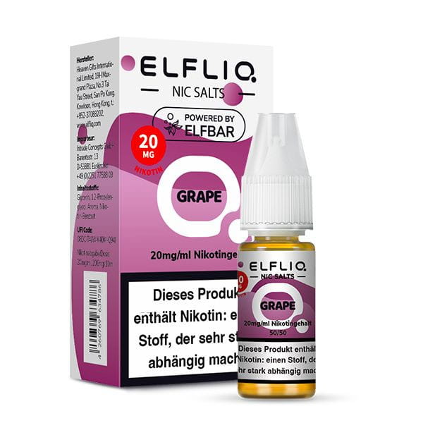 ELFBAR ELFLIQ Grape Nikotinsalz Liquid 10ml