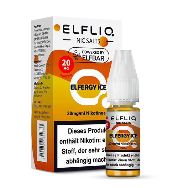 ELFBAR Liquid Elfergy Ice ELFLIQ Nikotinsalz Liquid 10ml