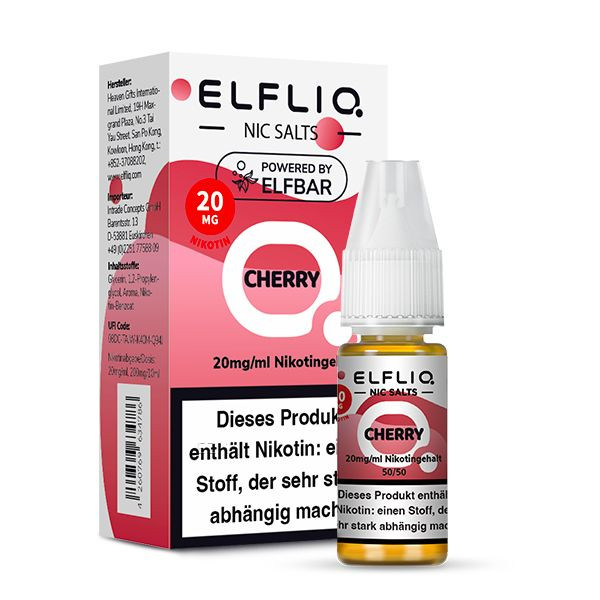 ELFBAR ELFLIQ Cherry Nikotinsalz Liquid 10ml