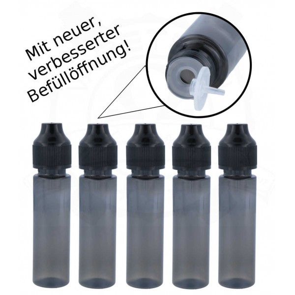 NEUE 60ml Leerflasche mit verbesserter Befüllöffnung